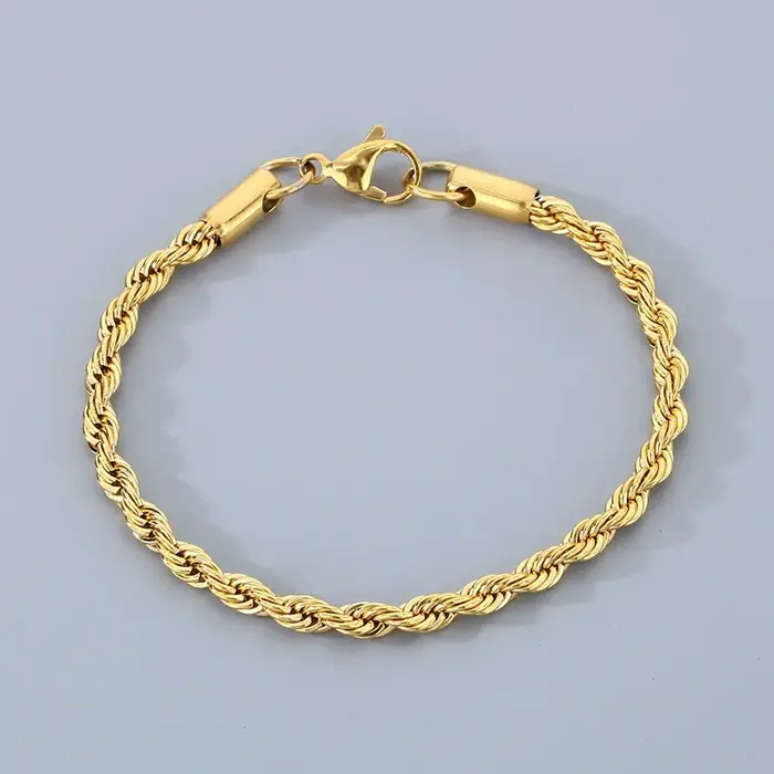 Bracelets en argent Sterling 925 plaqué or 18 carats