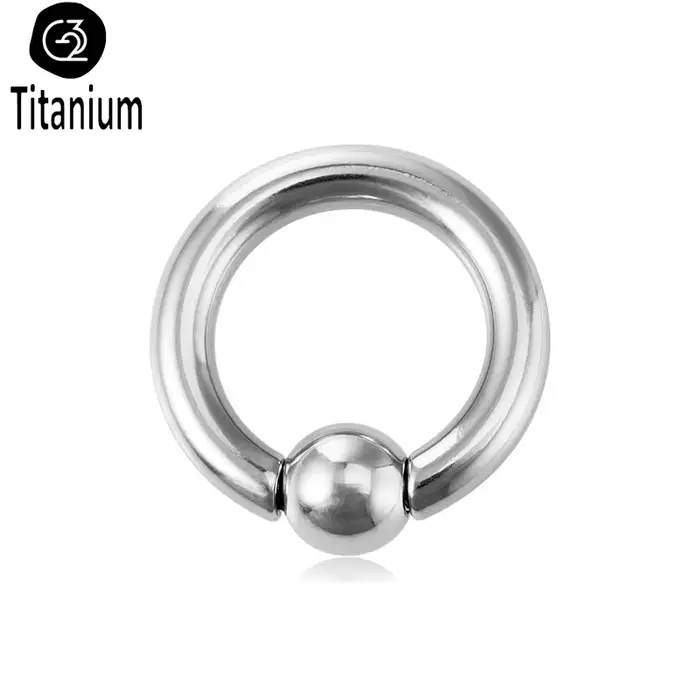 Septum Piercing bijoux F136 titane nez anneau fil interne grand calibre circulaire haltères oreille Lobe Piercing expanseur boucle d'oreille