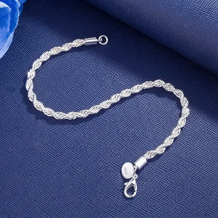 Bracelet en argent sterling 925 avec breloques en or 18 carats pour femmes élégance classique engagement occasions spéciales