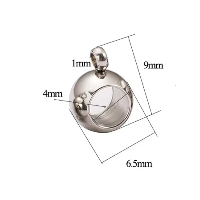 Perles d'espacement en acier inoxydable, pendentif, breloques, fermoirs, perles de bail de document en or pour bijoux à bricoler soi-même, résultats exécutifs, trou de 2-4mm, 10 pièces