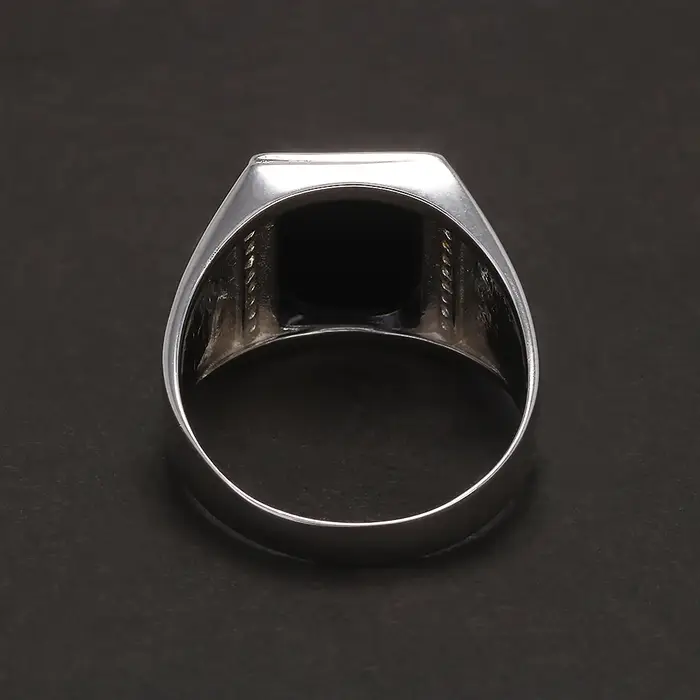 Bague chevalière en argent Sterling 925 pour hommes