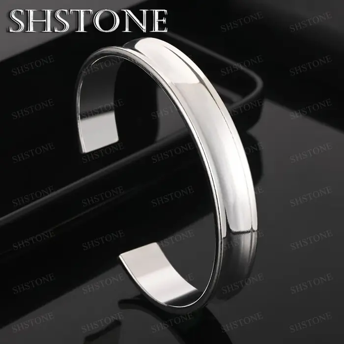 Bracelet en argent Sterling 925, 12mm, bijoux pour femmes et hommes, mode fiançailles, fête de maria