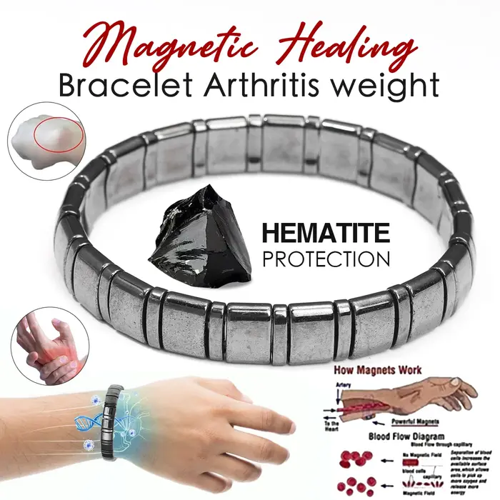 Bracelet en Hématite Pierre Energétique Bracelet à Brins Hommes Yoga Fitness Bijou Amoureux Cadeau Amitié Occasions Spéciales