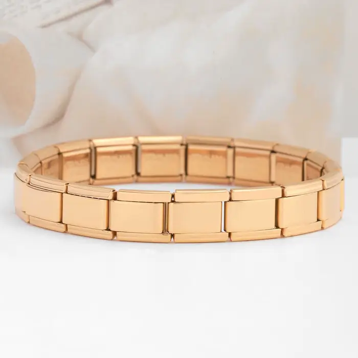 Bracelets carrés en acier inoxydable pour femmes et hommes