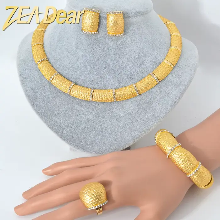 Zea51-Bijoux de mariage italiens en or 18 carats