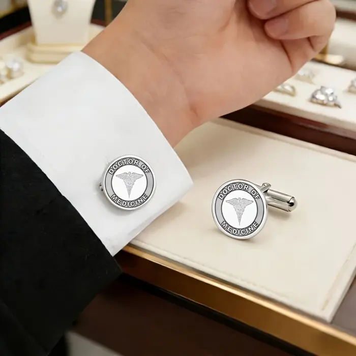 Boutons de manchette personnalisés avec photo pour hommes