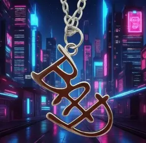 Michael Jackson-Collier pendentif classique MJ