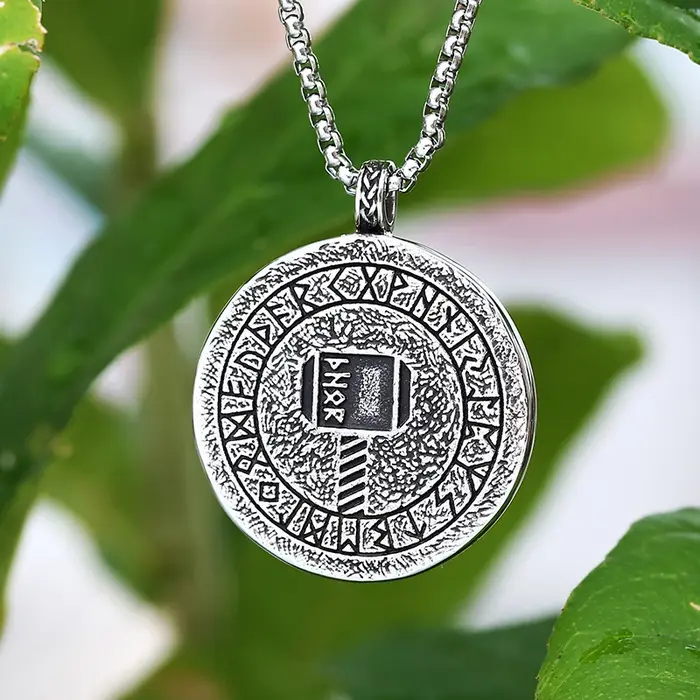 Collier pendentif Viking Thor pour hommes et femmes