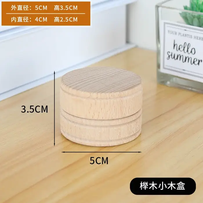 Boîte de rangement en bois pour matiques et boucles d'oreilles, étui de transport pour bijoux