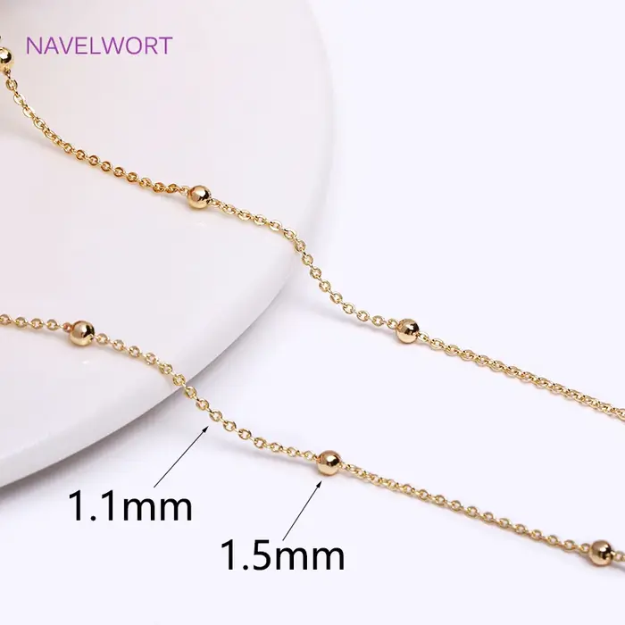 Perles à réinitialisation Plaquées Or 18K, Câble D.lique en Laiton JOBulk pour Bijoux Faits à la Mai