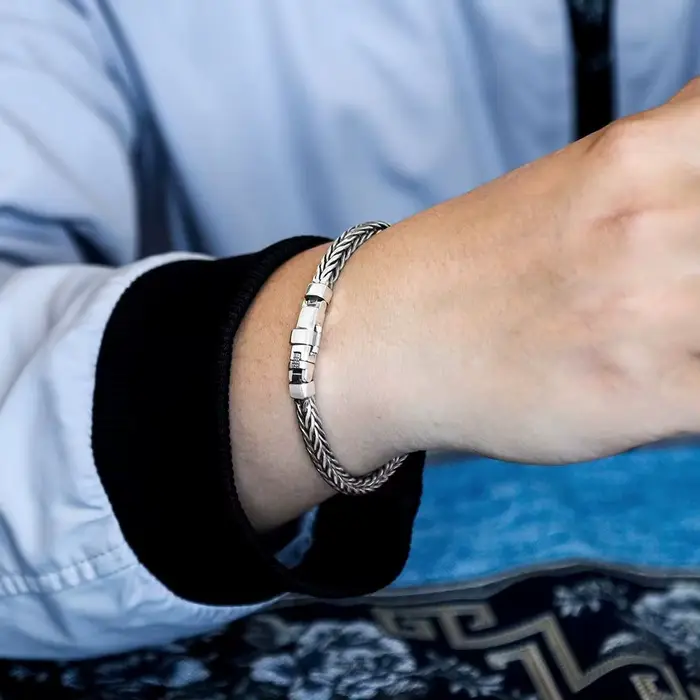 Bracelet de quille de personnalité tissé à la main pour hommes et femmes