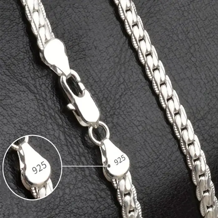 Collier en argent pour homme et femme
