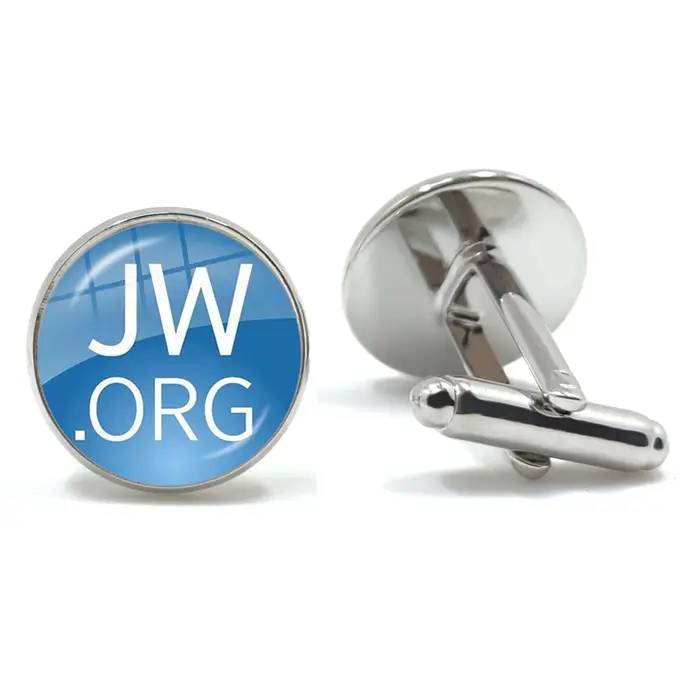 Nouveauté JW.ORG boutons de manchette Steampunk témoins de jéhovah dôme en verre poignets bijoux cadeaux faits à la main