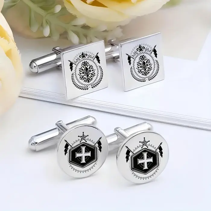 Boutons de manchette personnalisés pour hommes