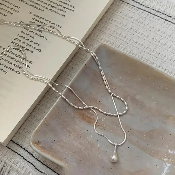 Collier Double en argent Sterling 925