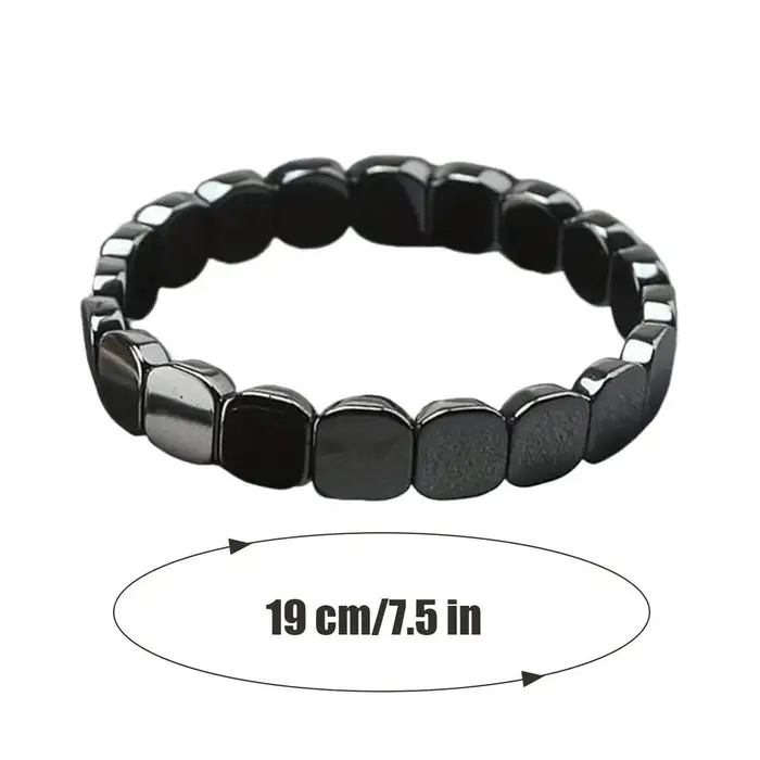 Bracelet en hématite magnétique pour hommes