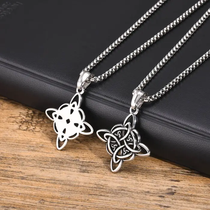Mprainbow-Colliers Vintage Celtic Knot pour Hommes et Garçons