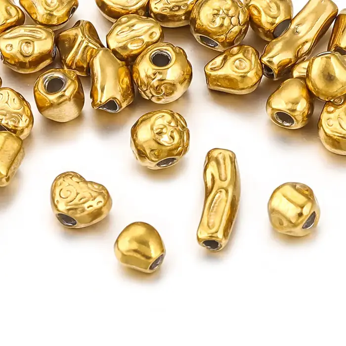 Perles d'espacement en acier inoxydable