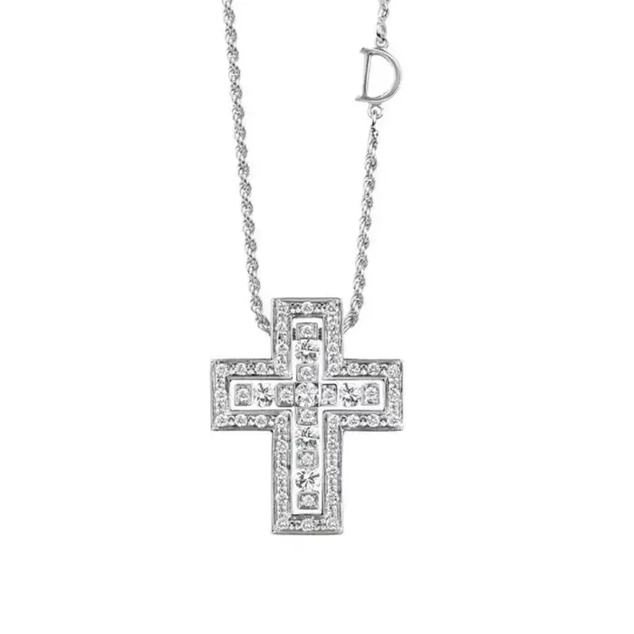 Collier Double croix de personnalité à la mode, chaîne de pull détachable Unique pour amoureux, chaî