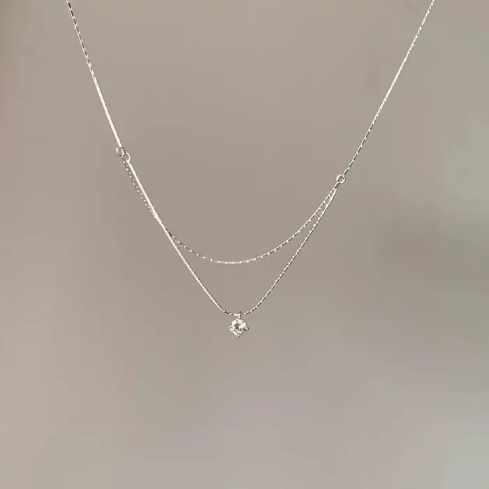 Collier Double en argent Sterling 925