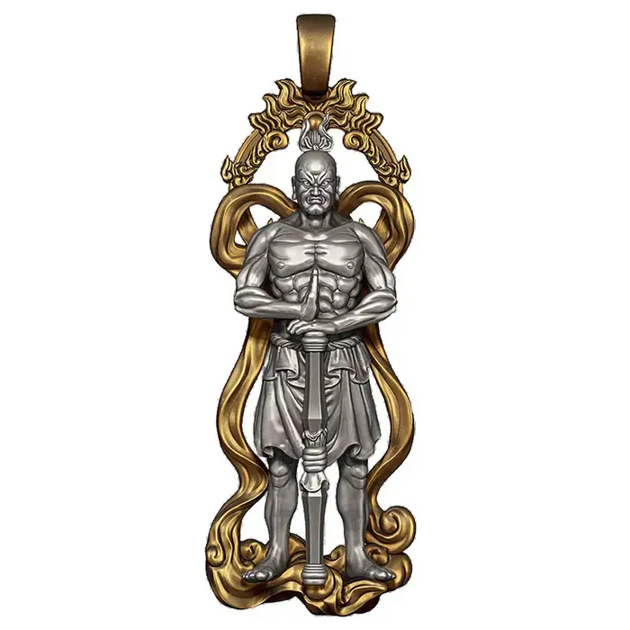 Collier trident pour homme - Style hip-hop urbain, pendentif audacieux et élégant, bijou statement u