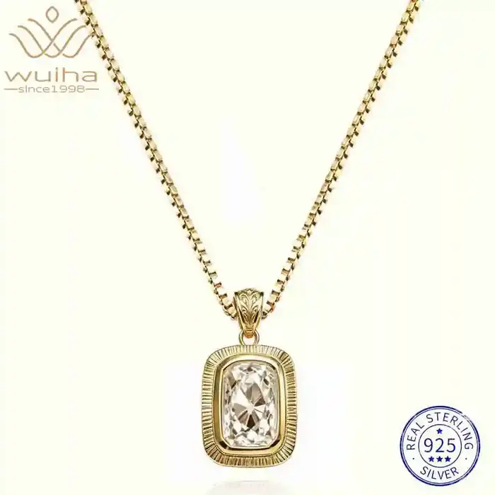 WUIHA – collier avec pendentif en argent Sterling 925