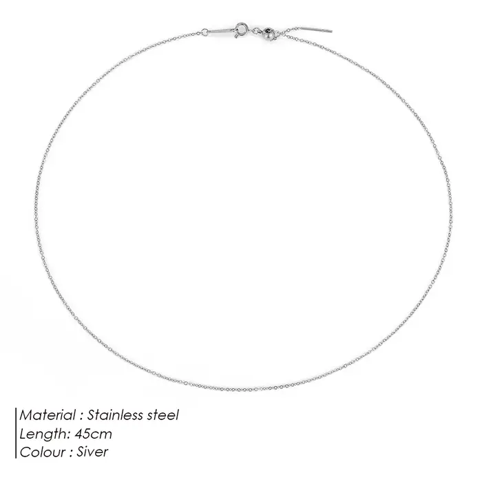 Collier en acier inoxydable réglable pour femmes élégantes pour les soirées et les grandes occasions