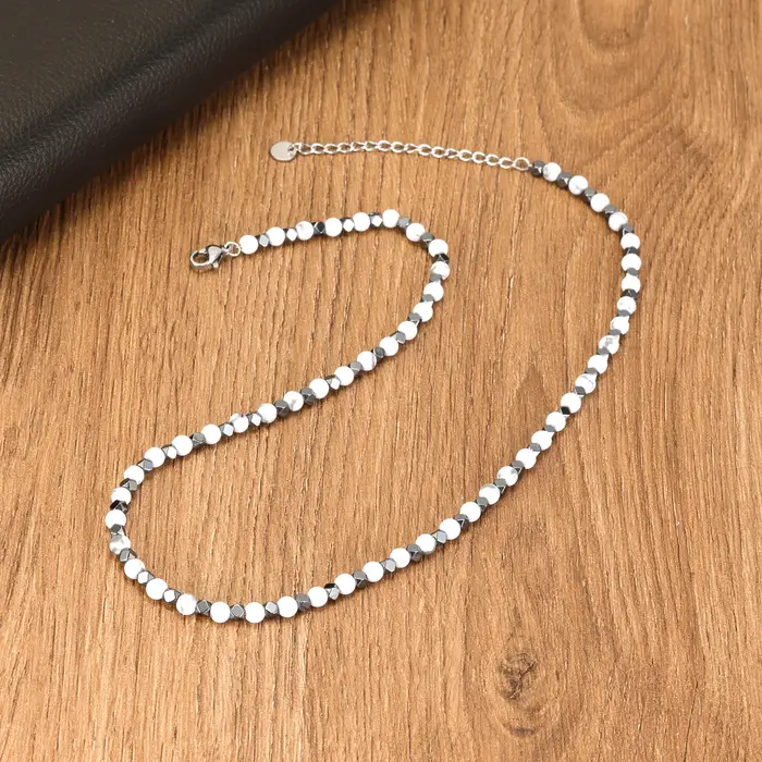 Collier en perles d'œil de tigre naturel XQNI pour hommes et femmes, chaîne réglable, vintage, prote