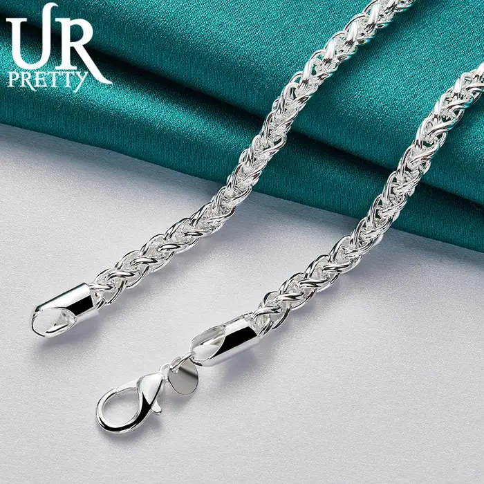 Collier en argent regardé 925 pour homme et femme