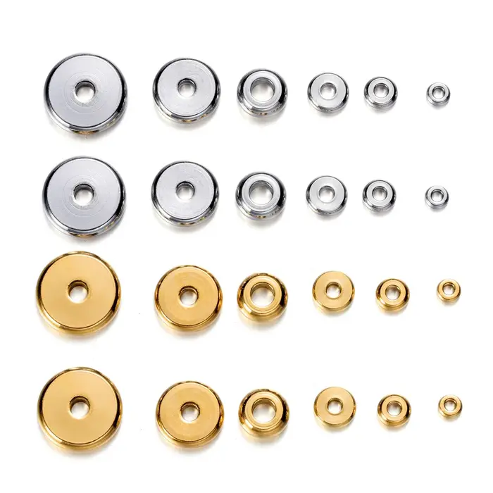 Perles d'espacement à breloques en acier inoxydable
