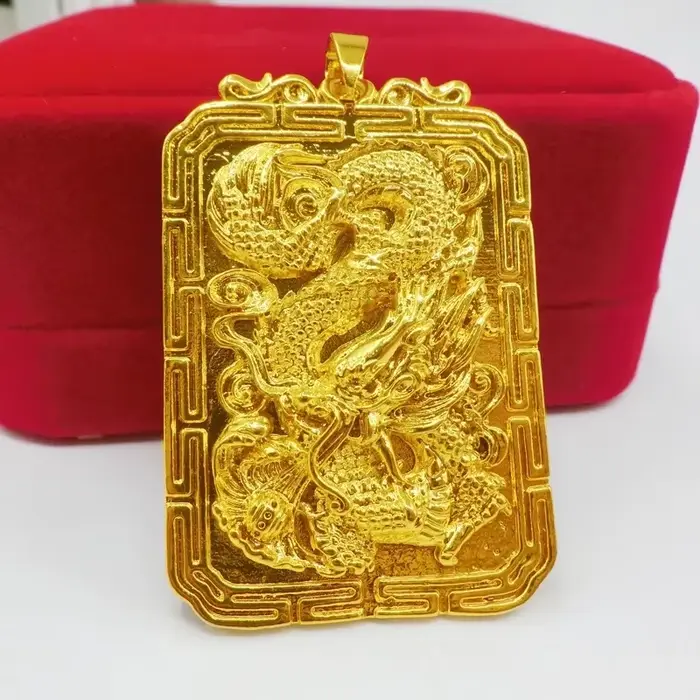 Colliers plaqués or pour hommes, bijoux de bouddha dominateur, pendentif de la présidence, aigle, ne