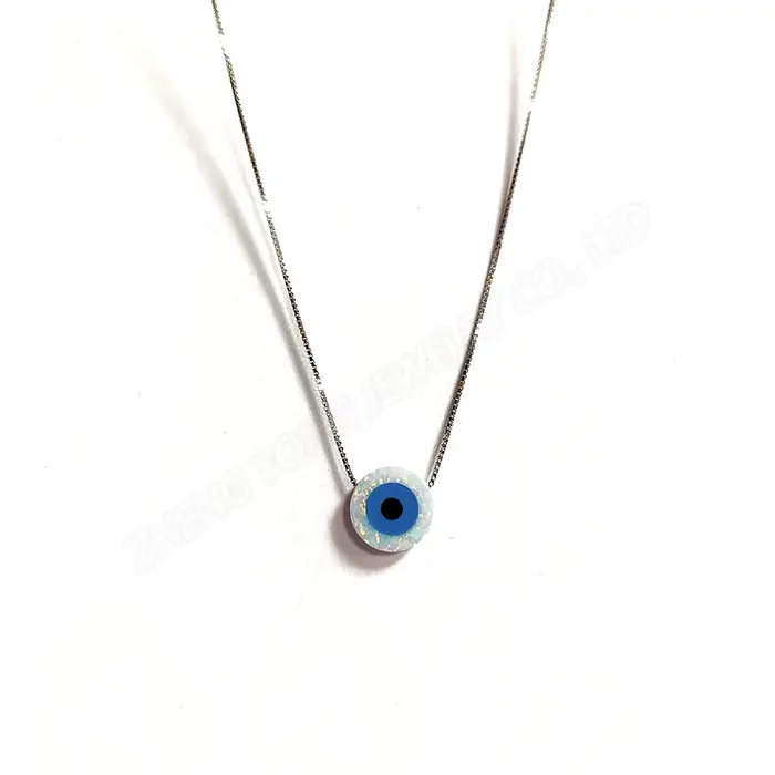 Collier en argent regardé plaqué or 18 carats pour homme et femme