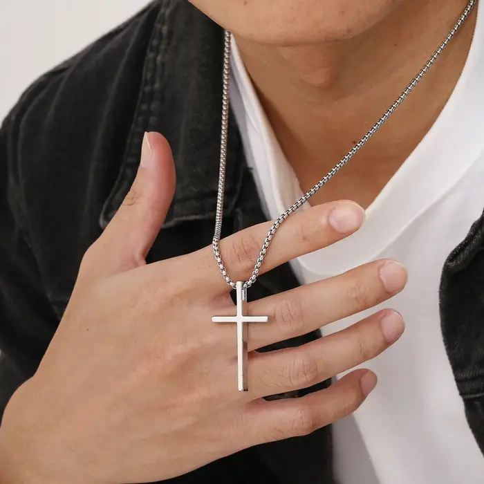 Collier croix pour hommes garçons