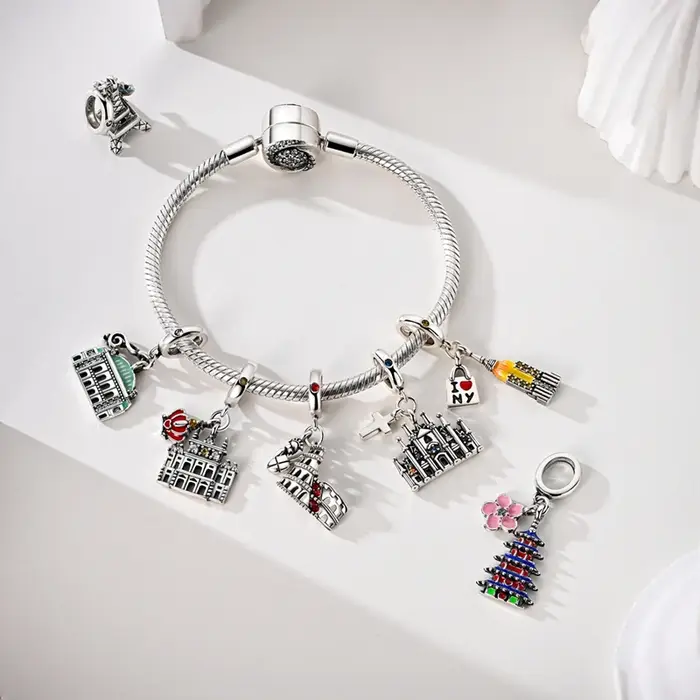 Pendentif breloque en argent sterling 925