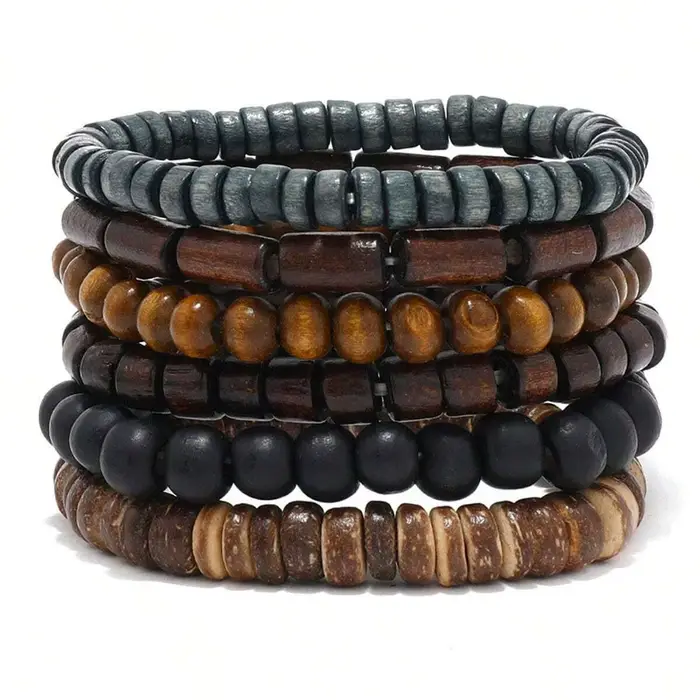 Wodeen – Bracelet tressé en cuir pour hommes