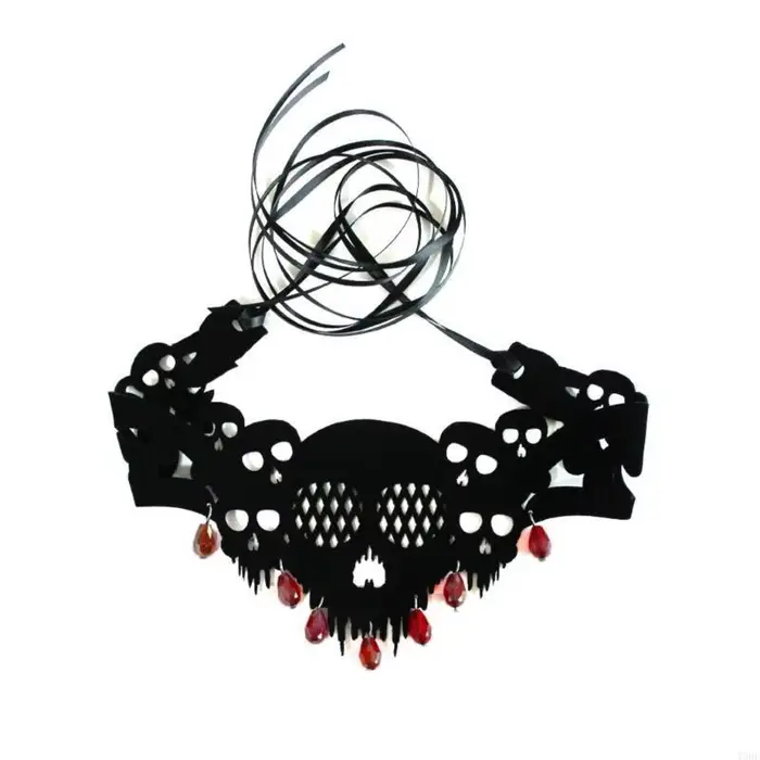 Collier crâne gothique Collier couleur exquise Collier pendentif Collier punk pour ami Cadeau d'anniversaire cou mode