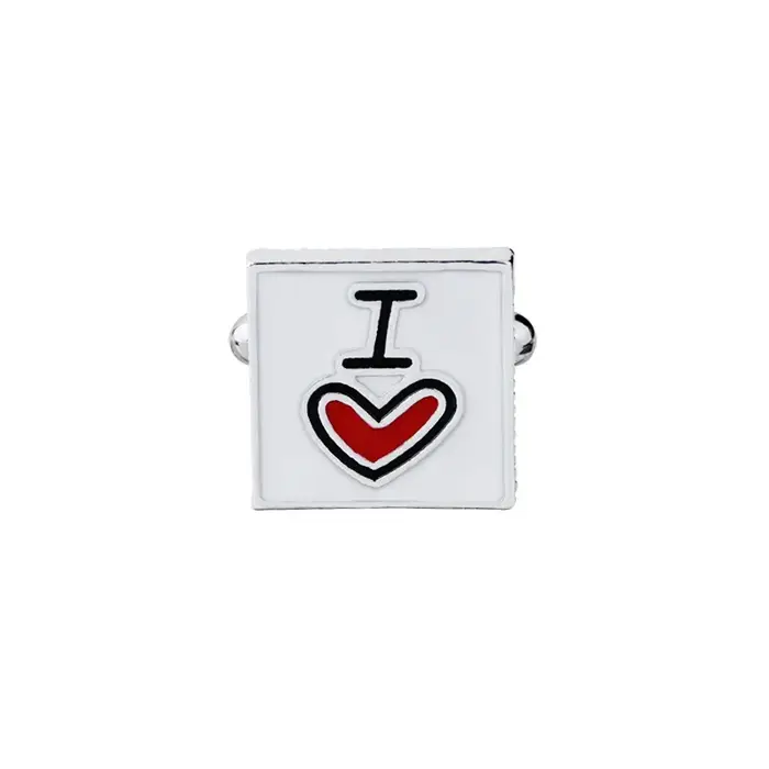 Bouton de manchette en alliage de zinc pour homme avec motif lettre personnalisé perles simulées cadeau mariage design romantique pour femmes occasions spéciales