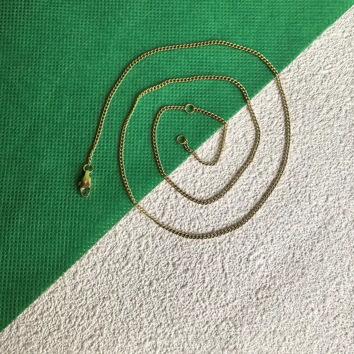 Collier chaîne torsadée en titane pur 1,8 mm, or/or rose, léger et minimaliste pour femme Modèle 1:1
