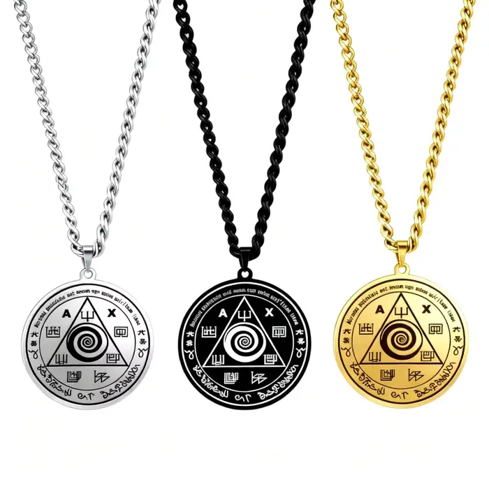 Collier pendentif talisman d'Abraxas