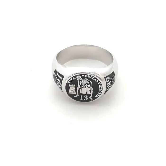 Bague ronde gravée personnalisée de 17mm