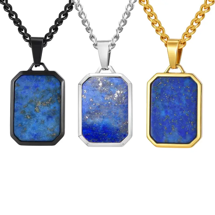 Collier tendance en acier inoxydable pour hommes