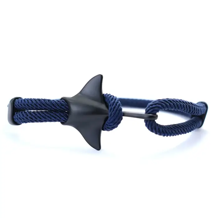 Hommes diable poisson Bracelet réglable Animal marin main corde plage Surf longue corde Manta Bracle
