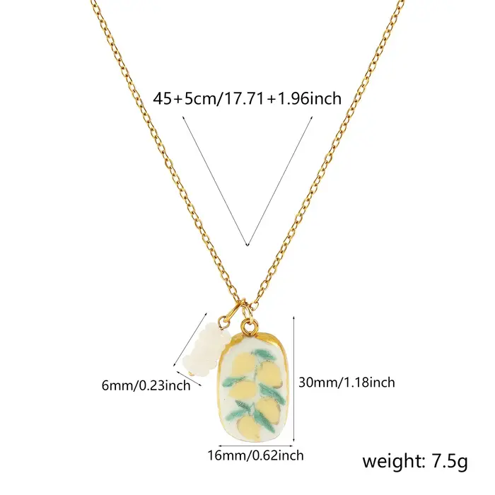 1 pièce Collier en acier inoxydable avec chaînes à maillons