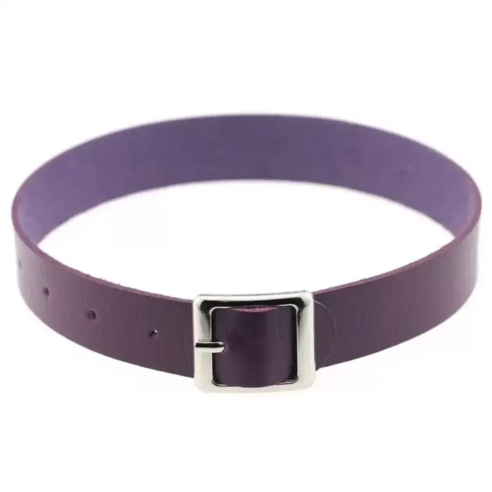 Collier en cuir simple style hippie punk, tendance rock Y2K, accessoires streetwear pour femmes, pen