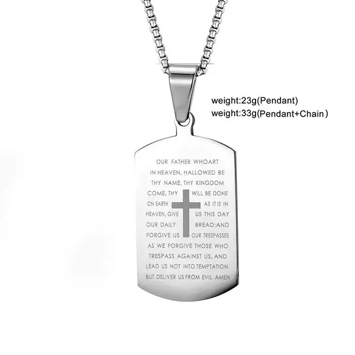 Collier Homme médiéval en acier inoxydable Homme Collier mâle noeud celtique croix Collier pour homm