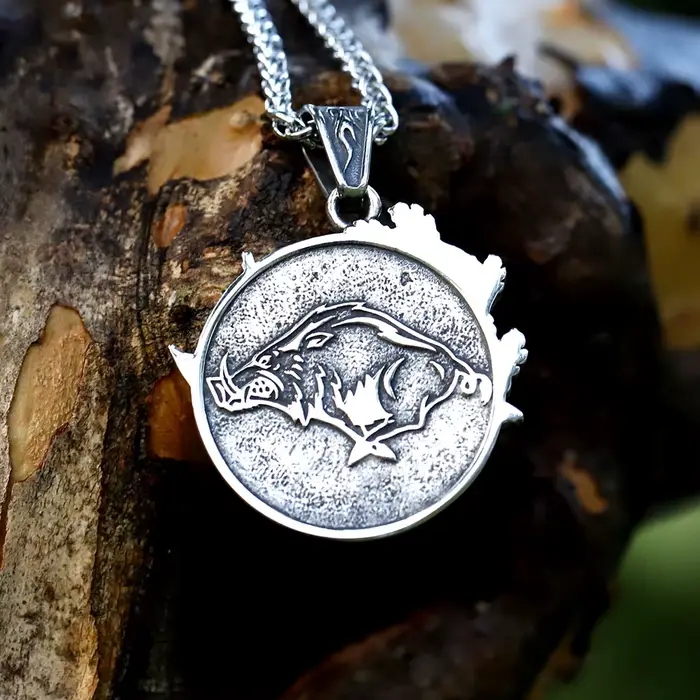 Collier avec pendentif en forme de sanglier féroce en acier inoxydable 316L pour hommes, bijoux à la mode, cadeau, livraison gratuite, nouvelle collection 2022