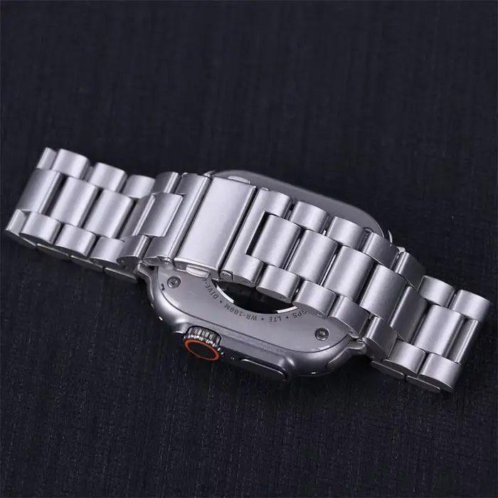 Bracelet en acier inoxydable pour bracelet de montre Apple 46mm Ultra 3 49mm 41mm 42mm 40mm 44mm bracelet en métal pour Iwatch série 11 10 SE3 9 8 7 6