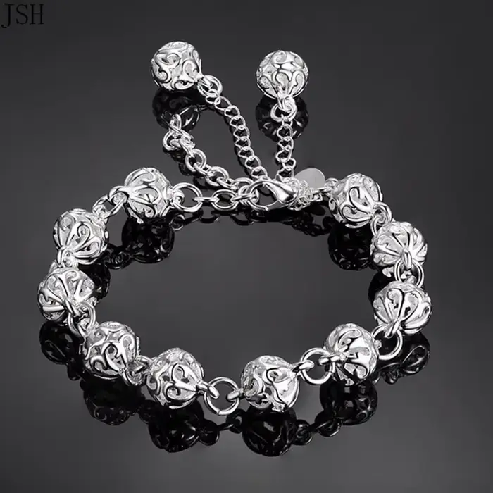 100% 925 argent Sterling beaux bracelets haut noble jolie mode fête de mariage mignon dame belle bou