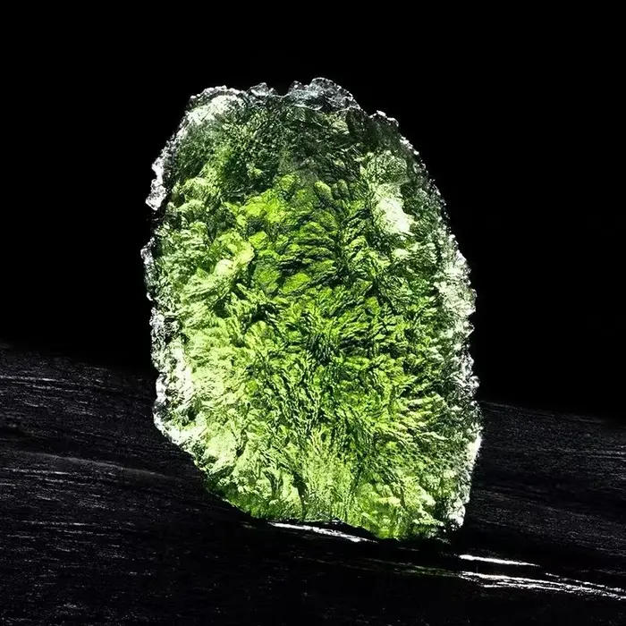 Pendentif météorite tchèque naturel unisexe