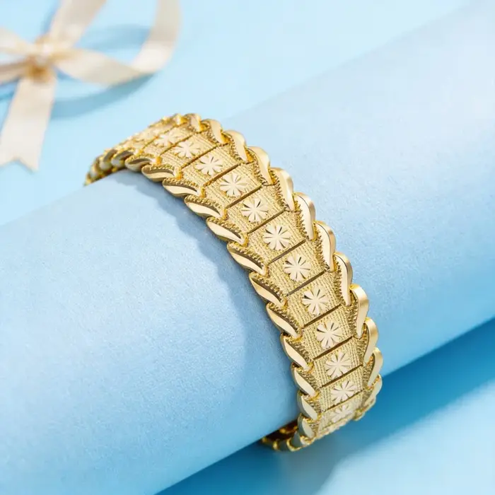 Bracelets en argent sterling 925 / couleur or 18 carats pour hommes